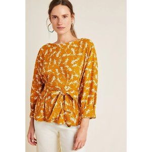 260. by Anthropologie Amber Dolman-Sleeved Blouse Top Yellow Medium